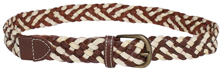 Bode Woven Belt BrownWhite