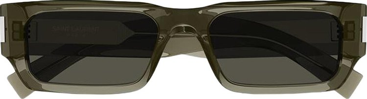 Saint Laurent Sunglasses Shiny Transparent Taupe