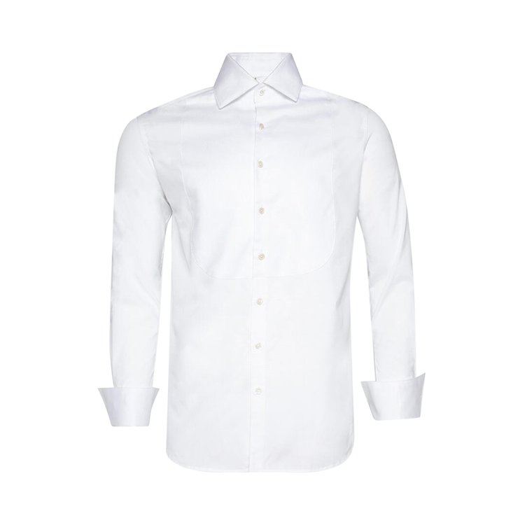 Bode Bib Tuxedo Shirt White