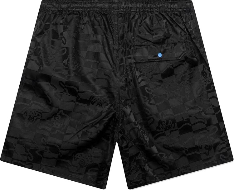 Icecream Running Check Shorts Black