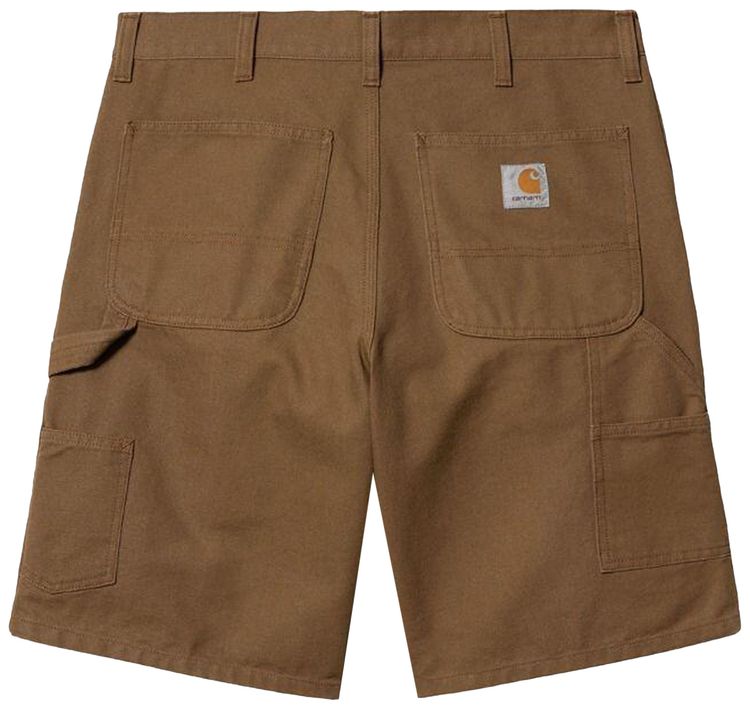 Carhartt WIP Double Knee Short Hamilton Brown Rinsed