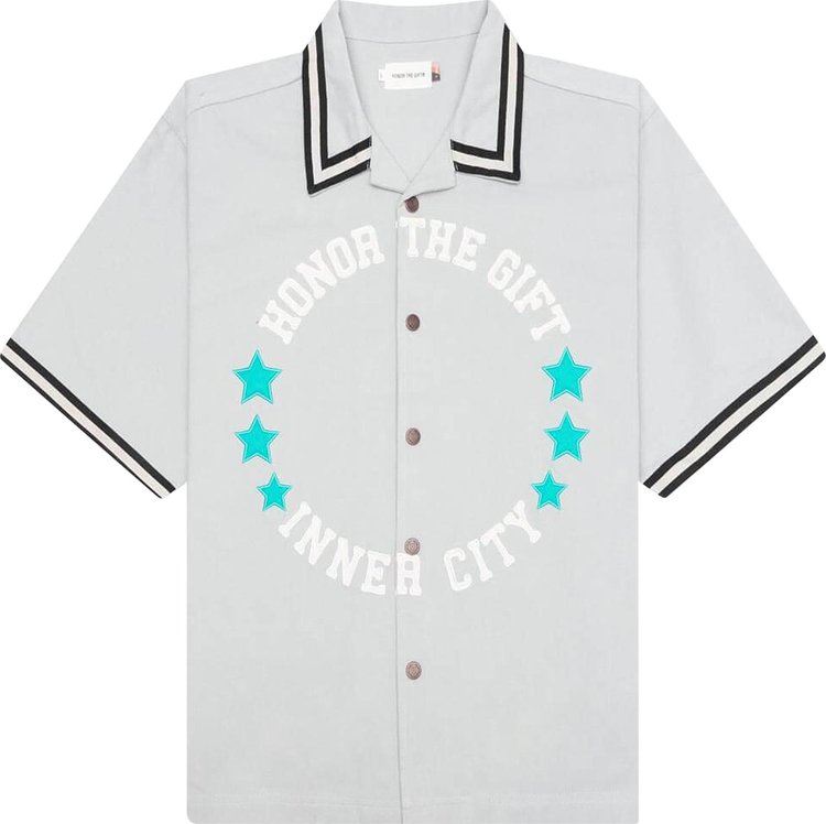 Honor The Gift Tradition Short-Sleeve Snap Up Shirt 'Stone'