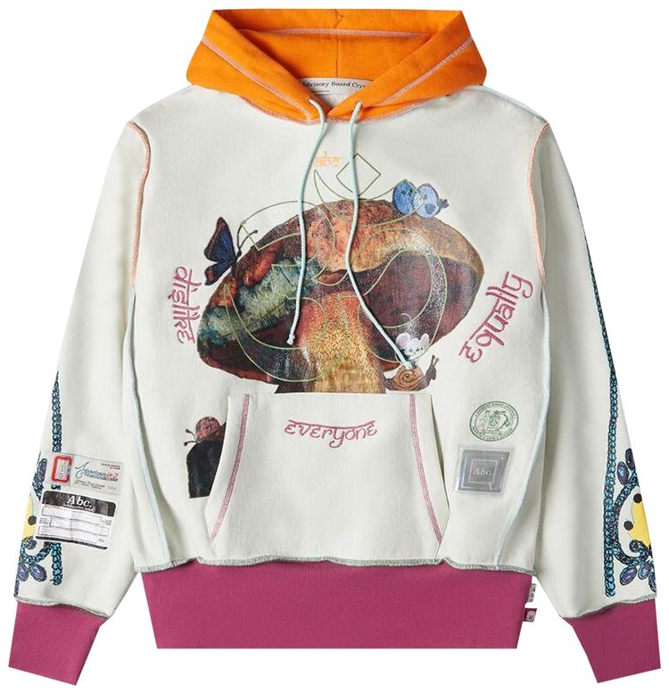 Advisory Board Crystals Equality Hoodie Light Grey