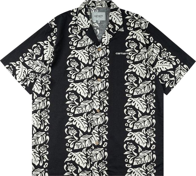 Carhartt WIP Floral Shirt 'Black/Wax'