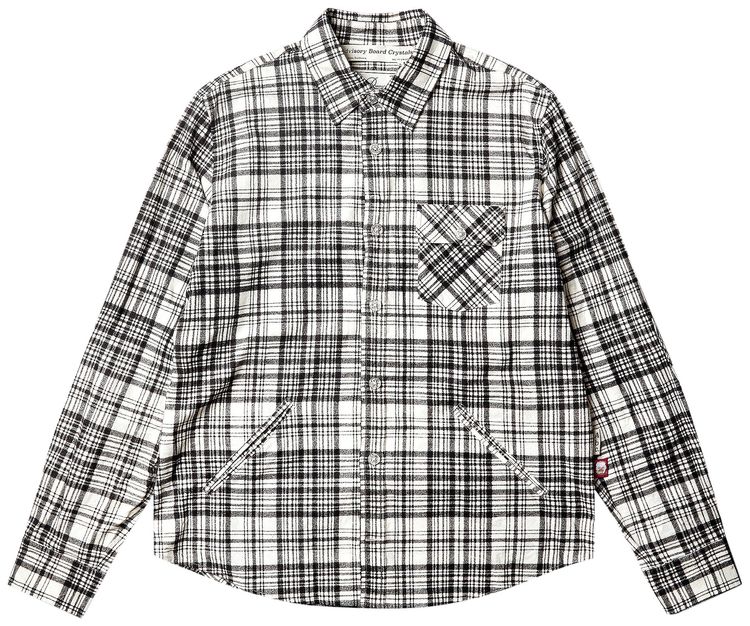 Advisory Board Crystals Alumni Plaid Overshirt BlackWhite Check