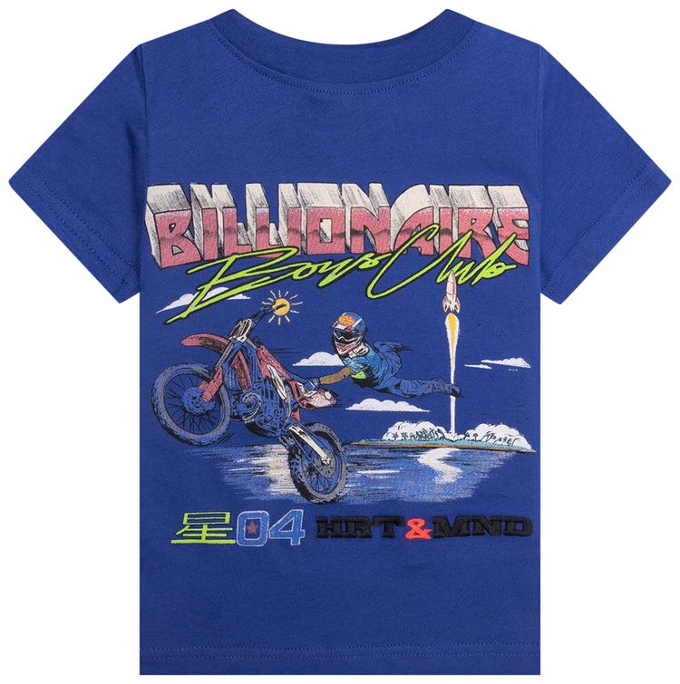 Billionaire Boys Club Kids Moto Beach Short Sleeve Tee Monaco Blue