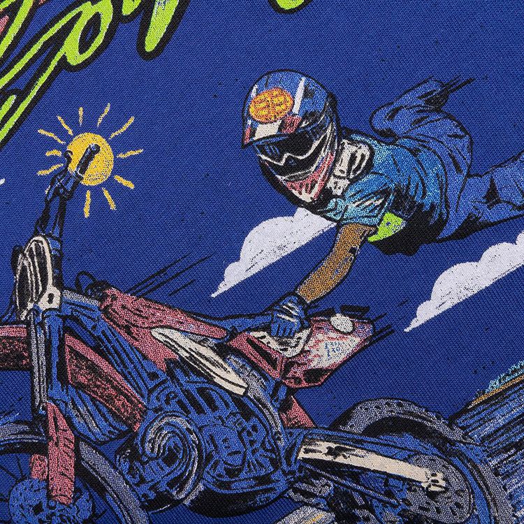 Billionaire Boys Club Kids Moto Beach Short Sleeve Tee Monaco Blue