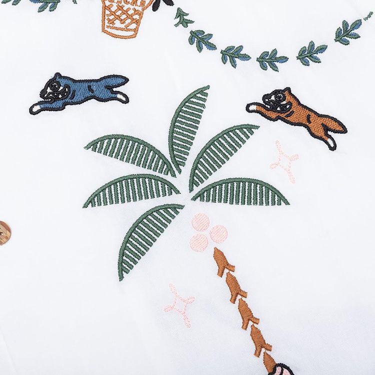 Icecream The Palms Short Sleeve Shirt White