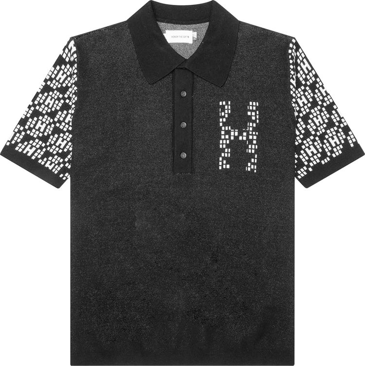 Honor The Gift H Pattern Polo Black