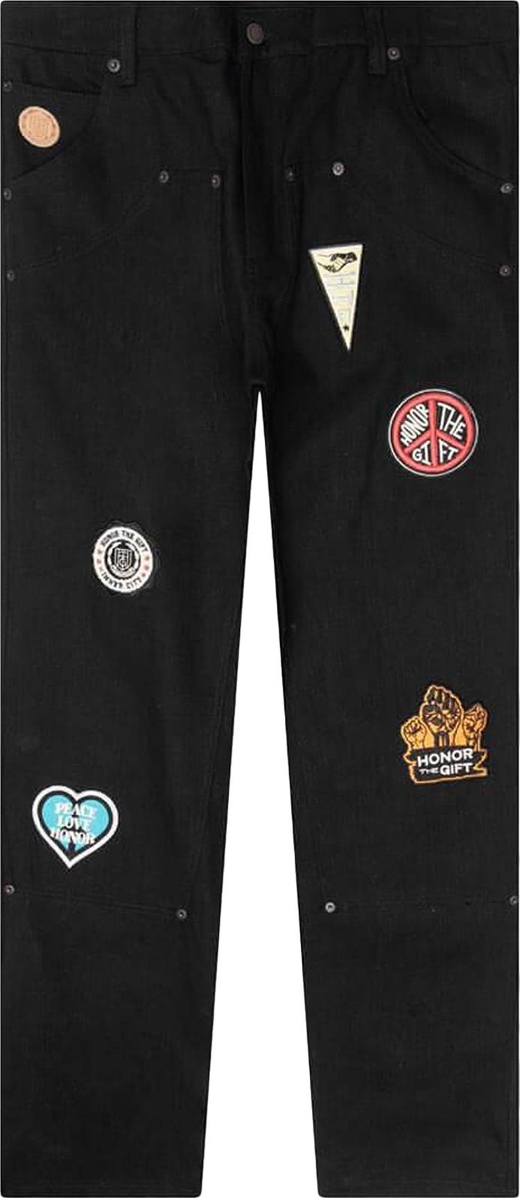 Honor The Gift Patch Carpenter Pant Black