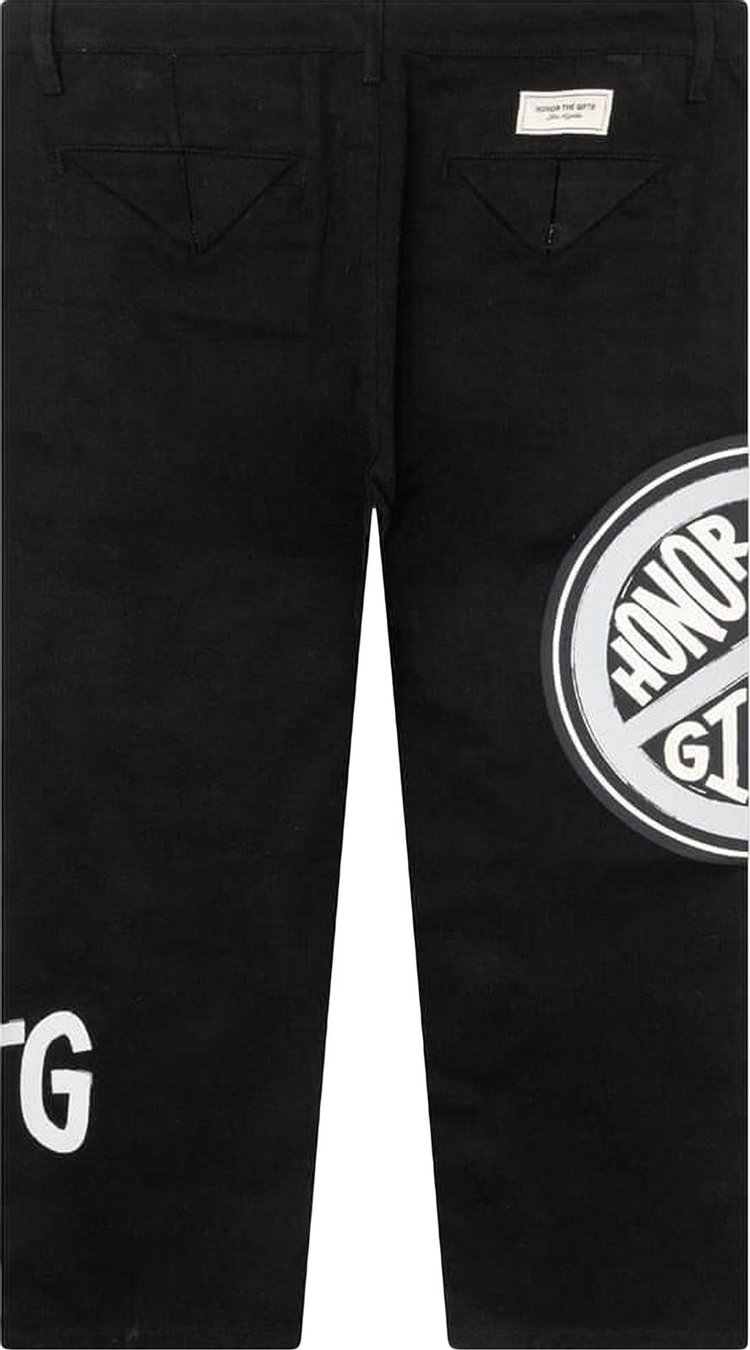 Honor The Gift Peace Print Trouser Pant Black