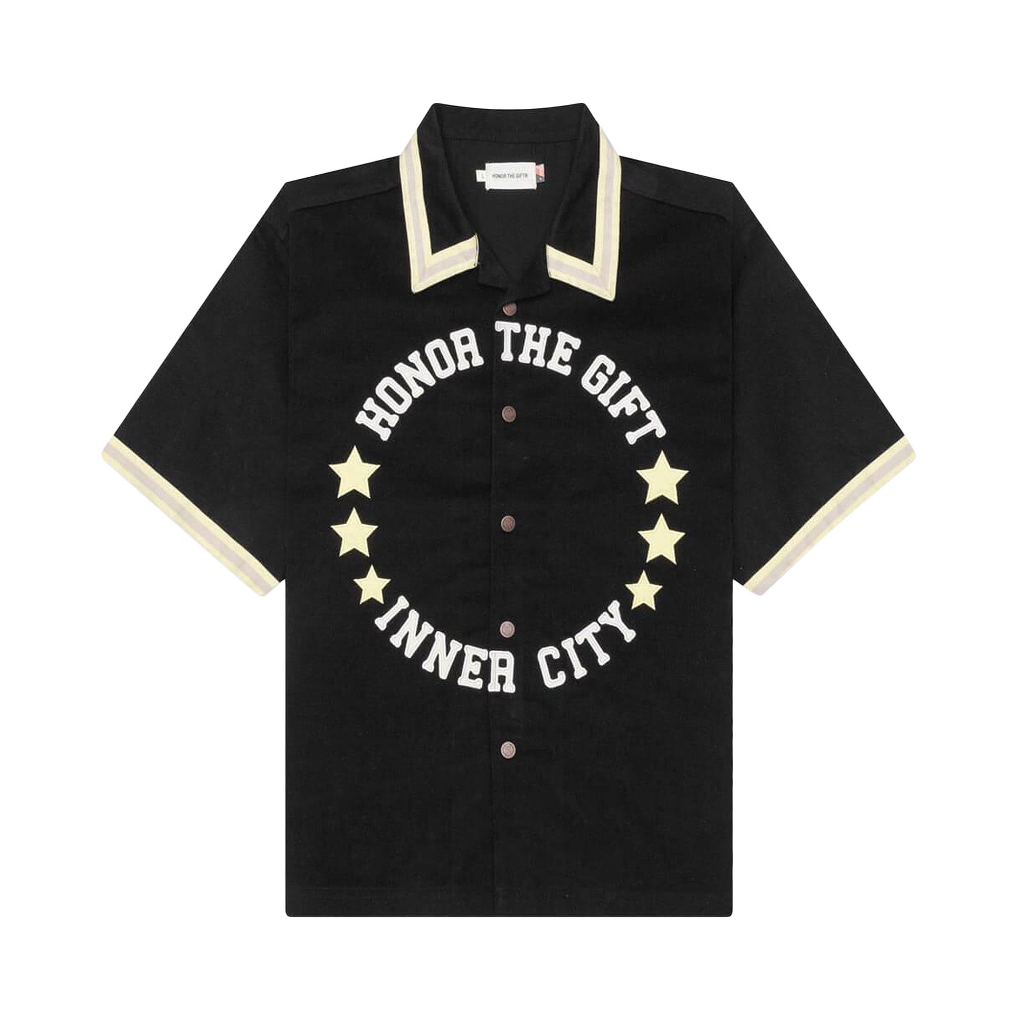 トップス HONOR THE GIFT HTG PATTERN L/S BLACK Holiday Honor the Gift Pattern L/S - Black – Feature