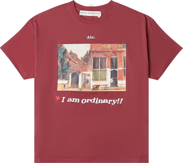 Advisory Board Crystals I Am Ordinary T Shirt Oxblood Red