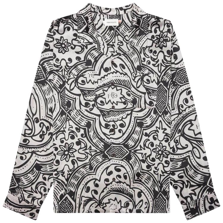 Honor The Gift Long Sleeve Printed Shirt Black