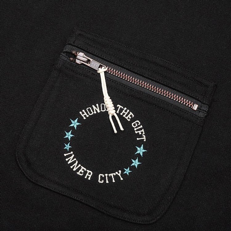 Honor The Gift Pocket Pullover Crewneck Black