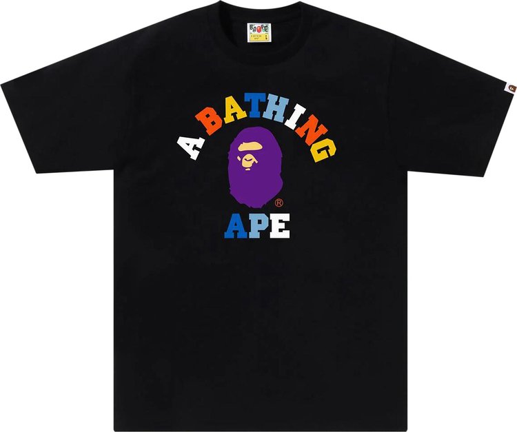 BAPE Colors College Tee Black