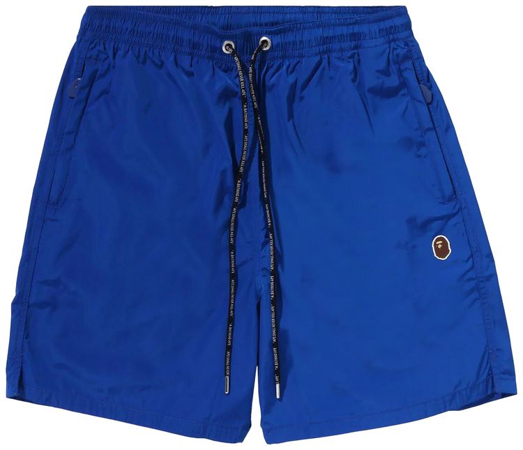 BAPE Ape Head One Point Beach Shorts Blue