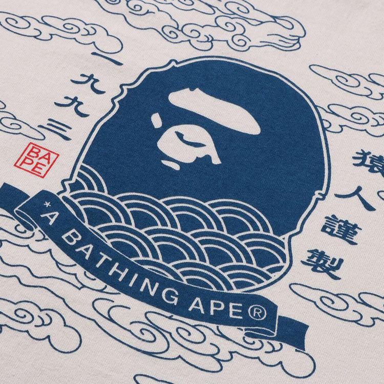 BAPE A Bathing Ape 31st Anniv Ape Head Tee Ivory