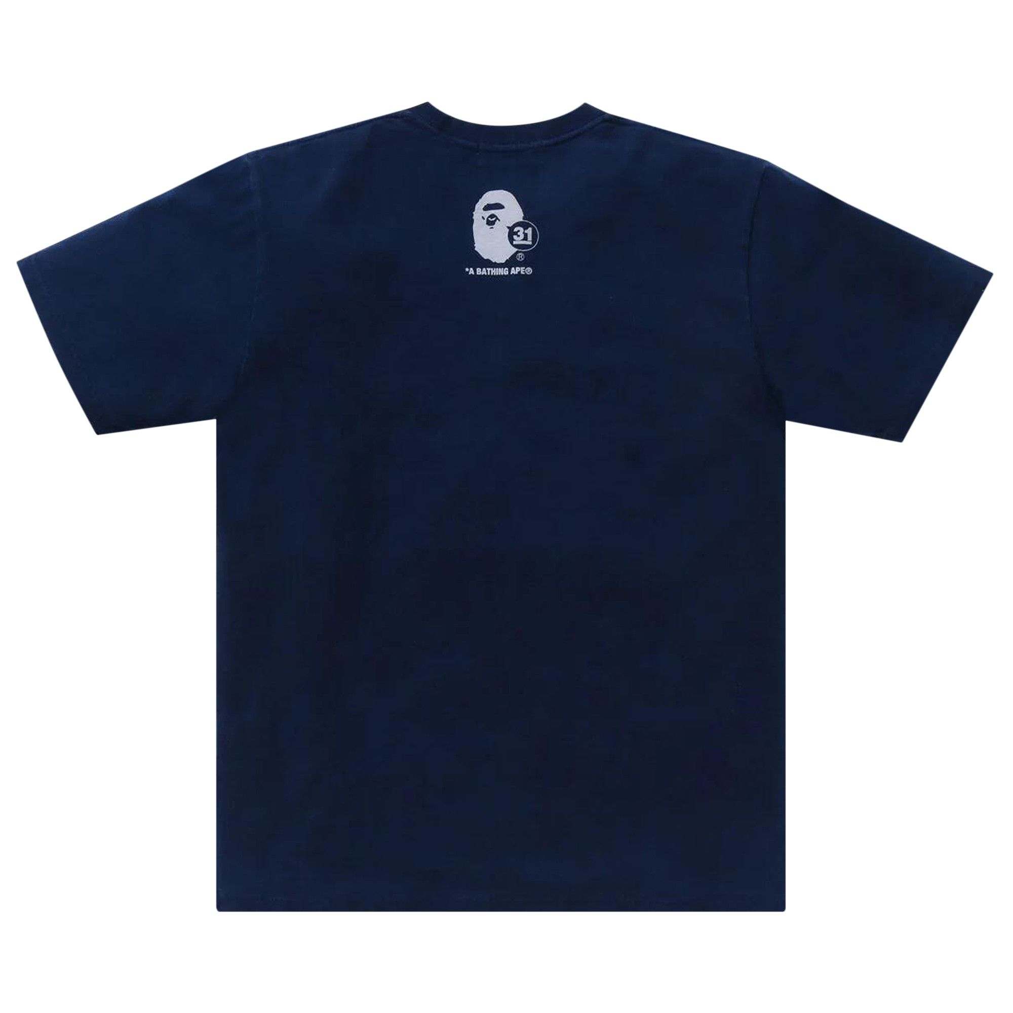 【A BATHING APE】APE HEAD INDIGO TEE Buy BAPE A Bathing Ape 31st Anniv. Ape Head Tee 'Indigo