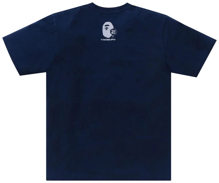BAPE A Bathing Ape 31st Anniv Ape Head Tee Indigo