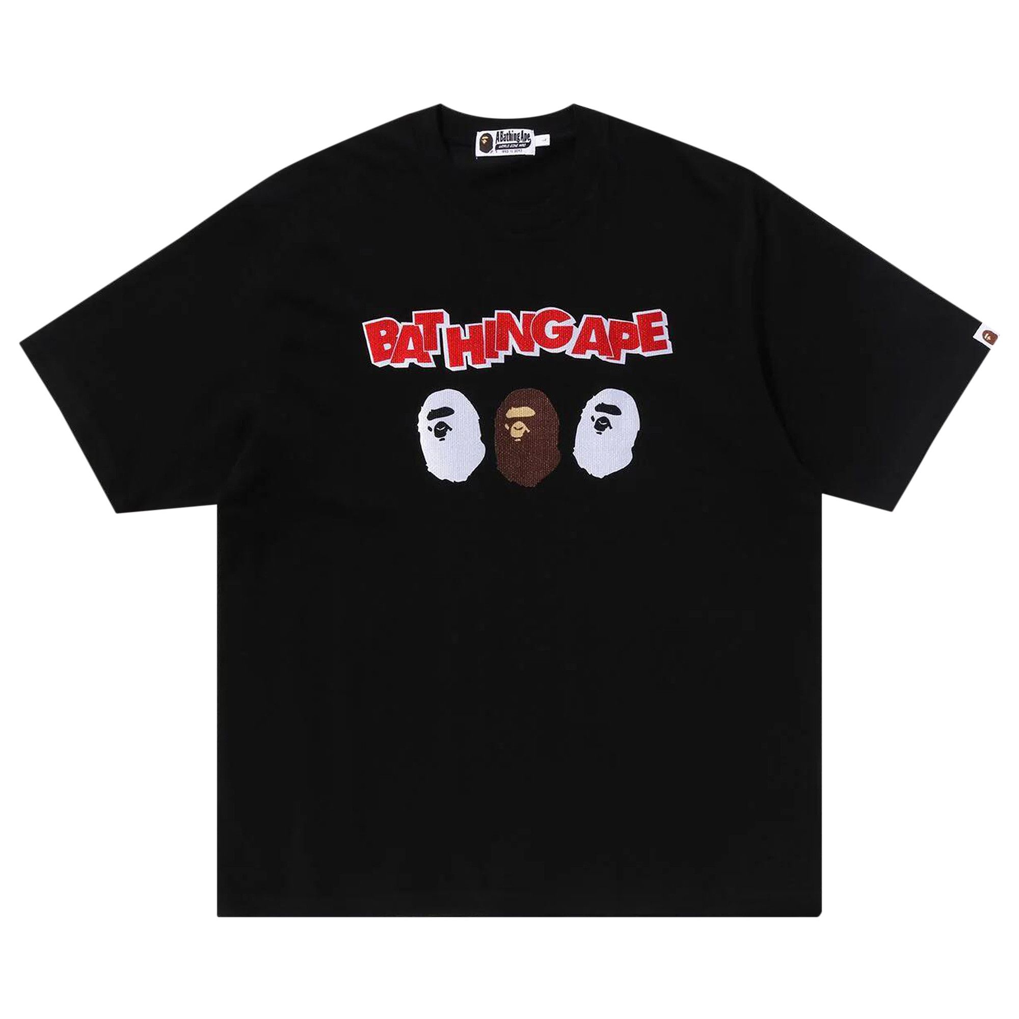 Buy BAPE Triple Ape Head Relaxed Fit Tee 'Black' - 1K30 109 323