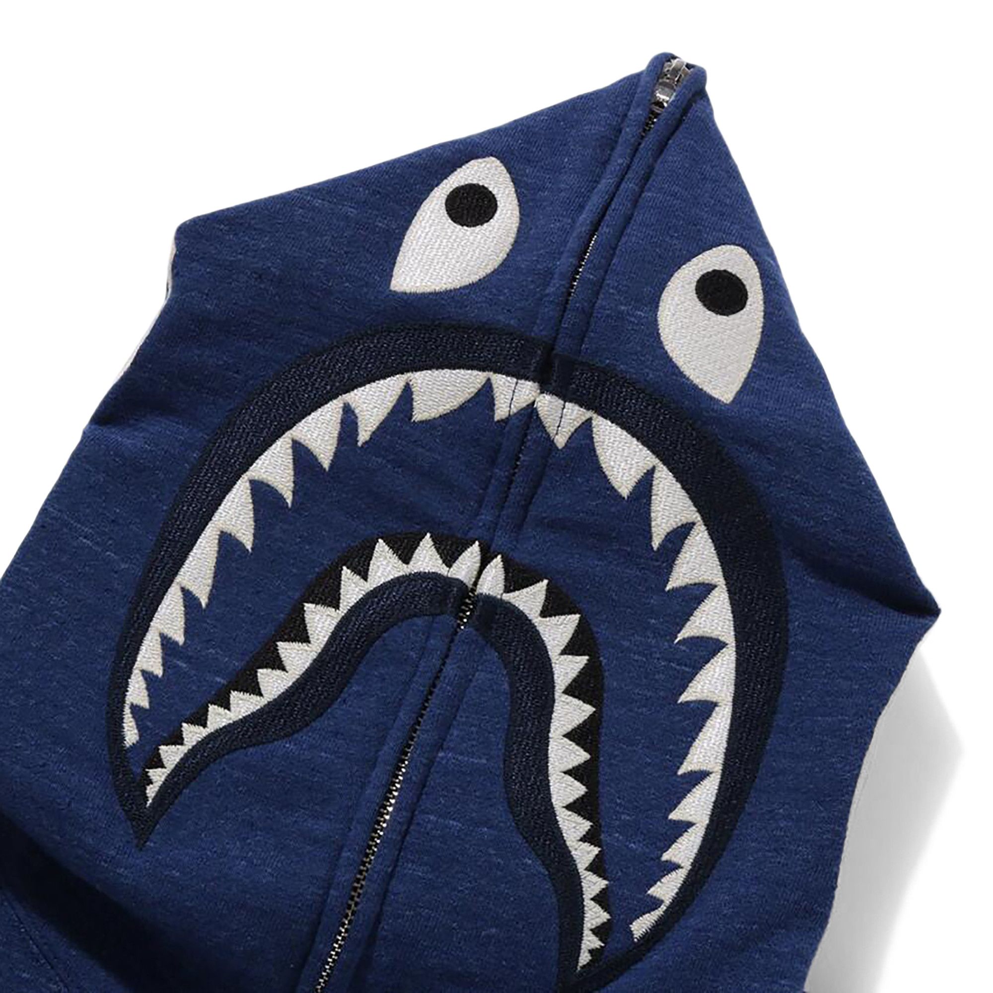 Buy BAPE Shark Full Zip Hoodie Indigo 1J80 115 058 INDIGO GOAT CA
