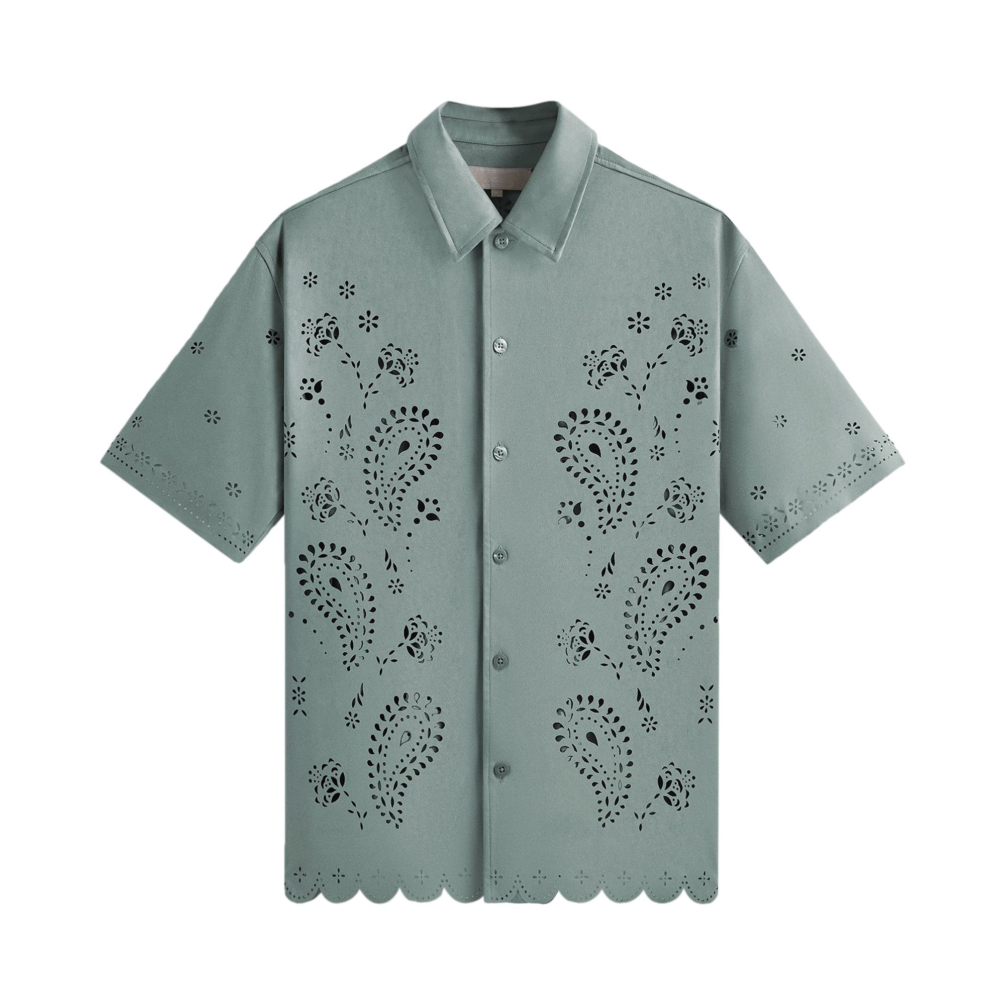 トップス KITH isaac microsuede buttondowm Buy Kith Isaac Microsuede Button Down Shirt 'Harbour' - KHM032066
