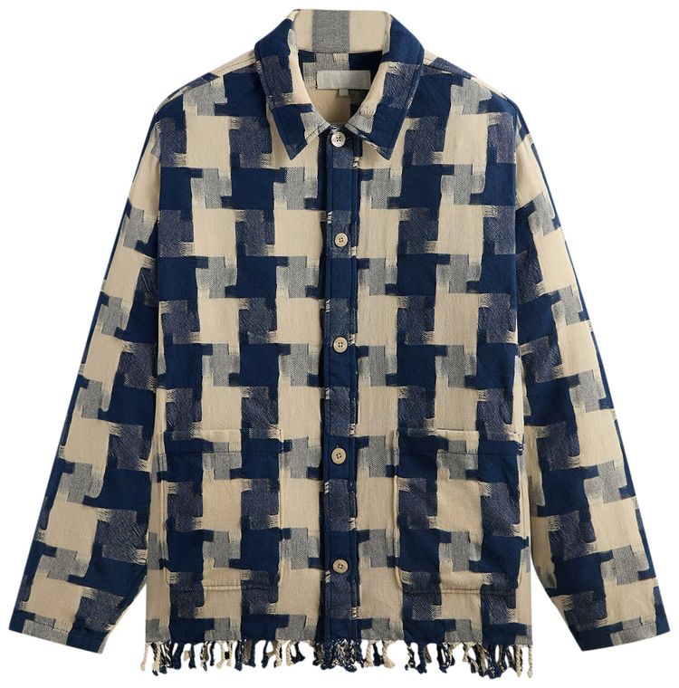 Kith Jumbo Houndstooth Overshirt Cyanotype