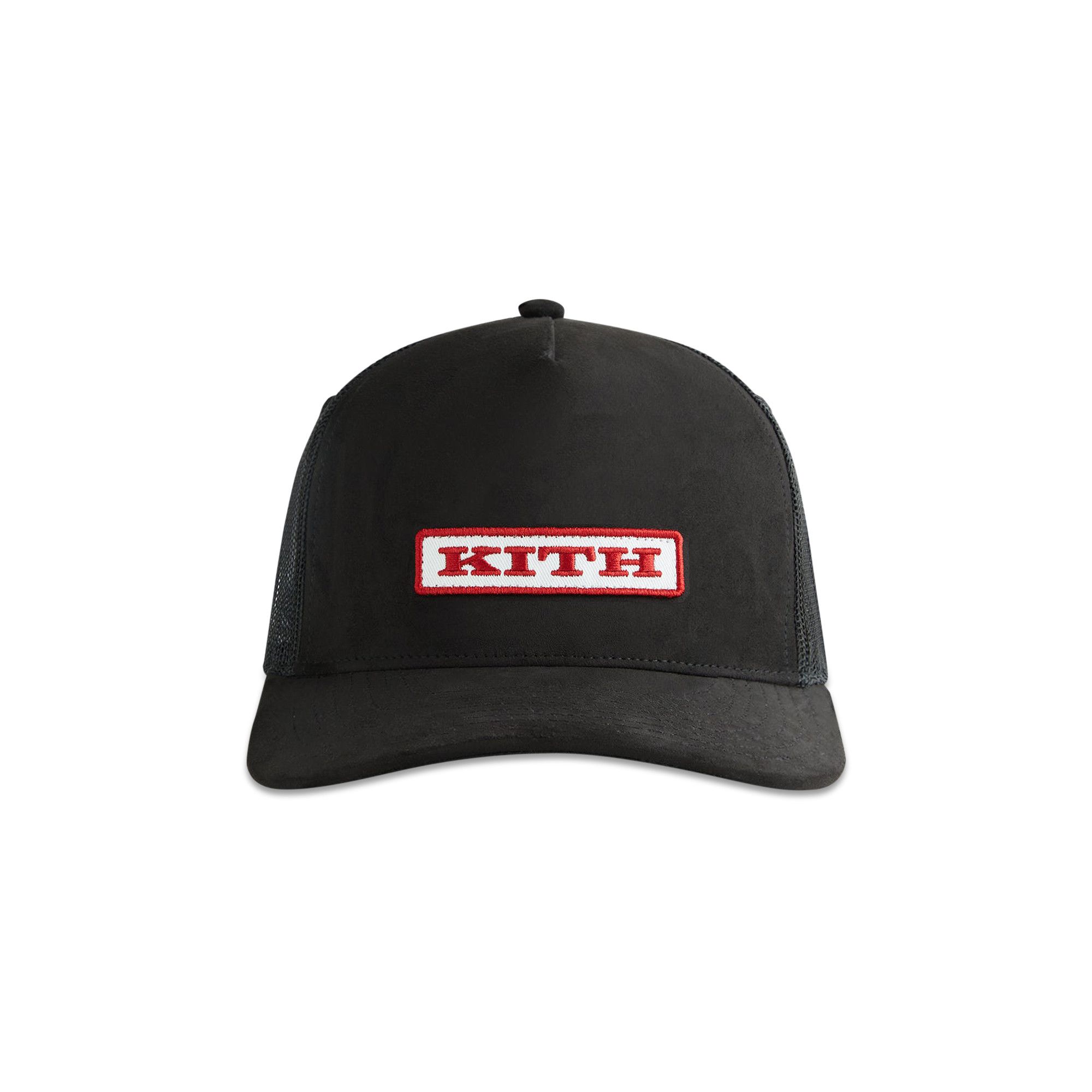 人気商品は Buy Kith Microsuede Nolan Trucker Cap 'Black' - KHM050617 帽子