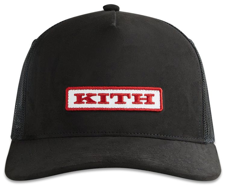 Buy Kith Microsuede Nolan Trucker Cap 'Black' - KHM050617 001 | GOAT