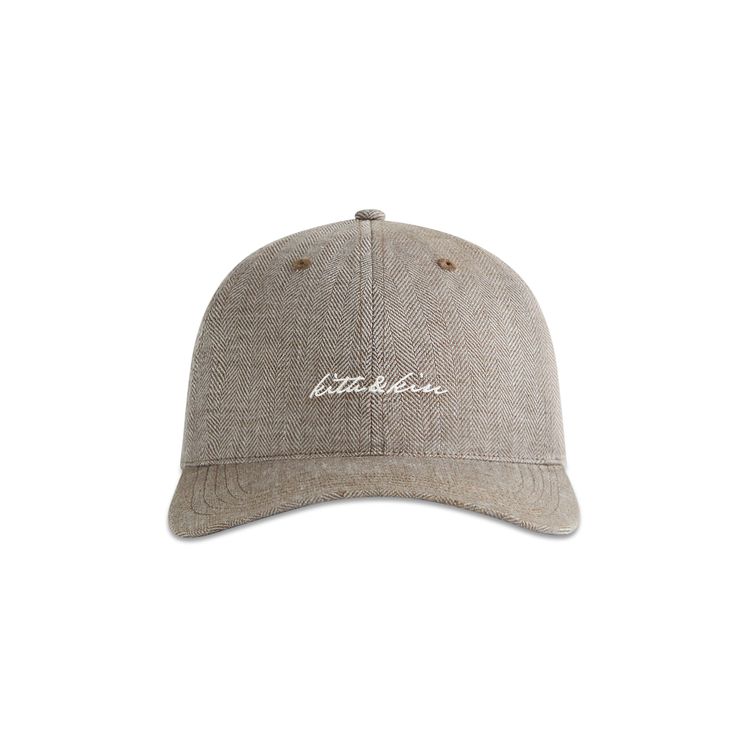 Kith Herringbone Linen Aaron Cap Kindling