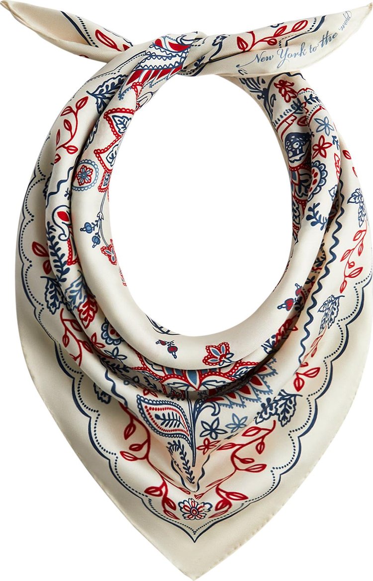 Kith Paisley Bandana Scarf Sandrift