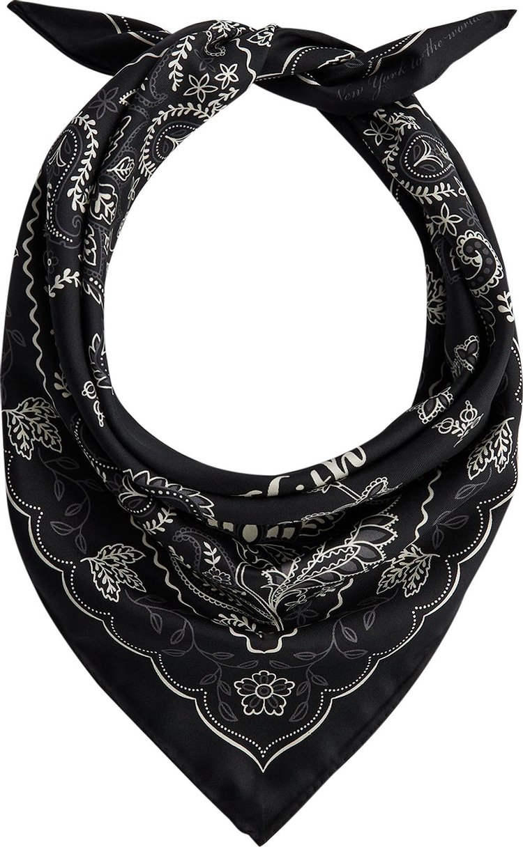 Kith Paisley Bandana Scarf Black