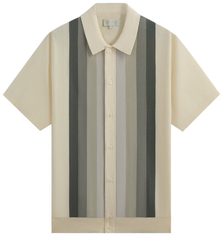 Kith Tilden Short Sleeve Button Up Polo Sandrift