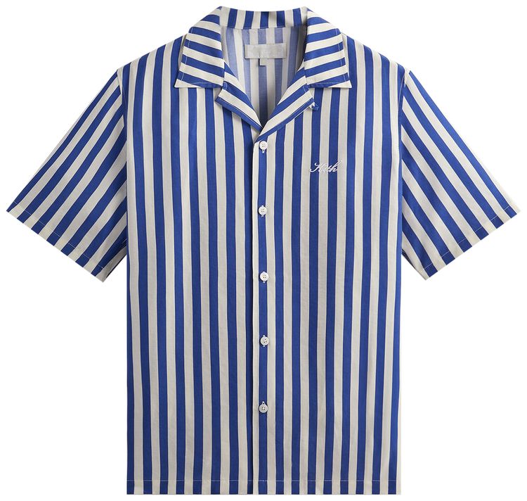 Kith Striped Thompson Camp Collar Shirt Current