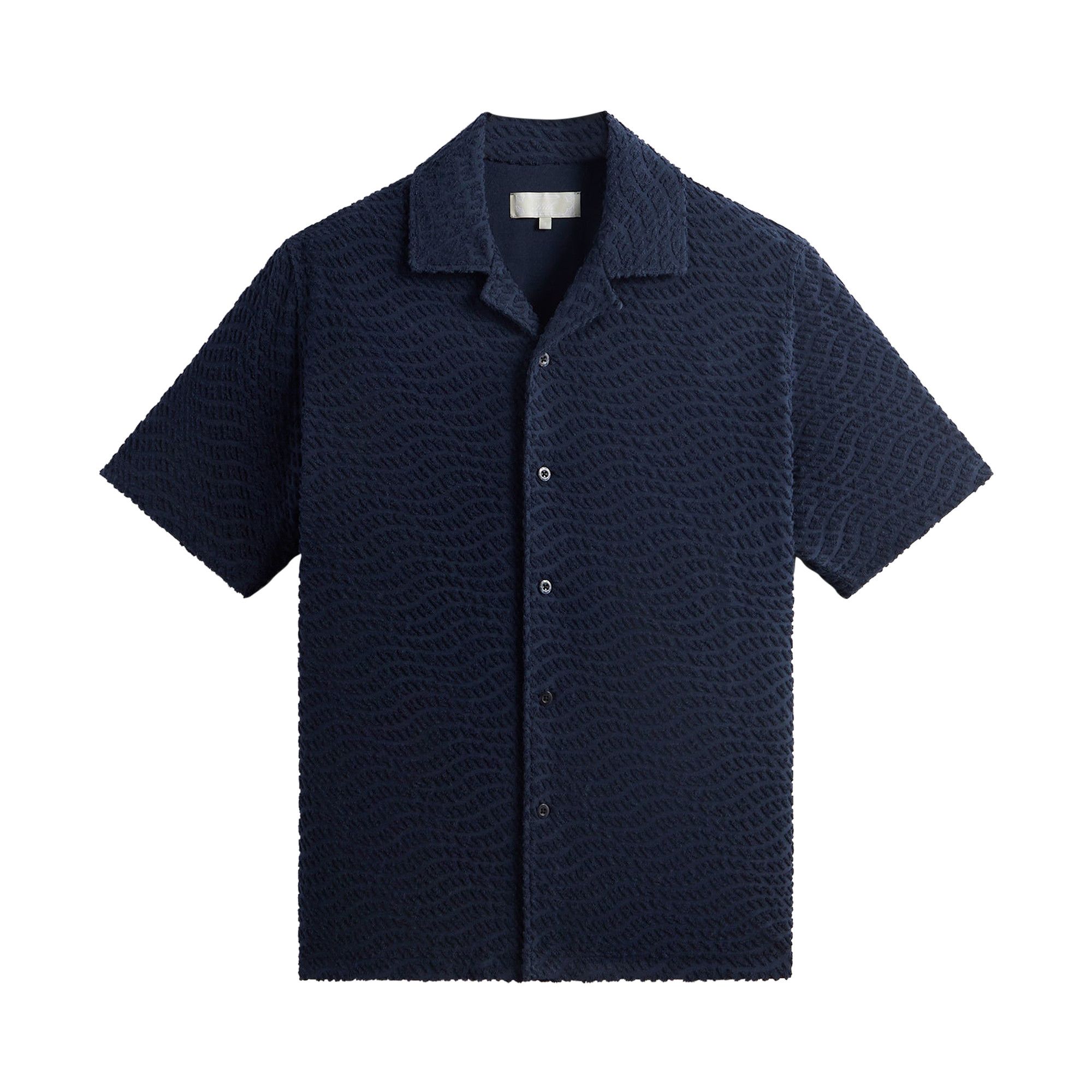 Buy Kith Wavy Monogram Towel Terry Thompson Shirt 'Nocturnal' - KHM032031  413 | GOAT