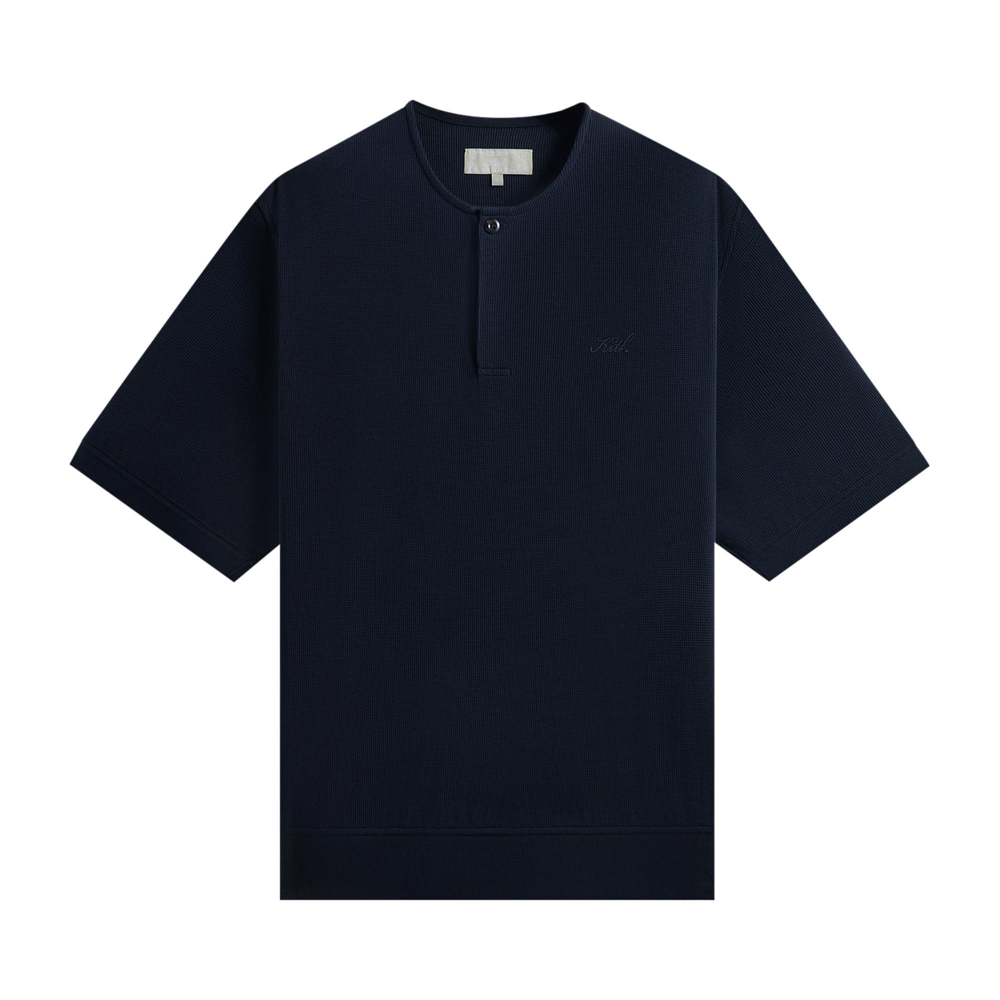 アメリカ通販ファッション Colby Waffle Micro Kith Buy Pullover KHM032036 - 'Nocturnal' トップス
