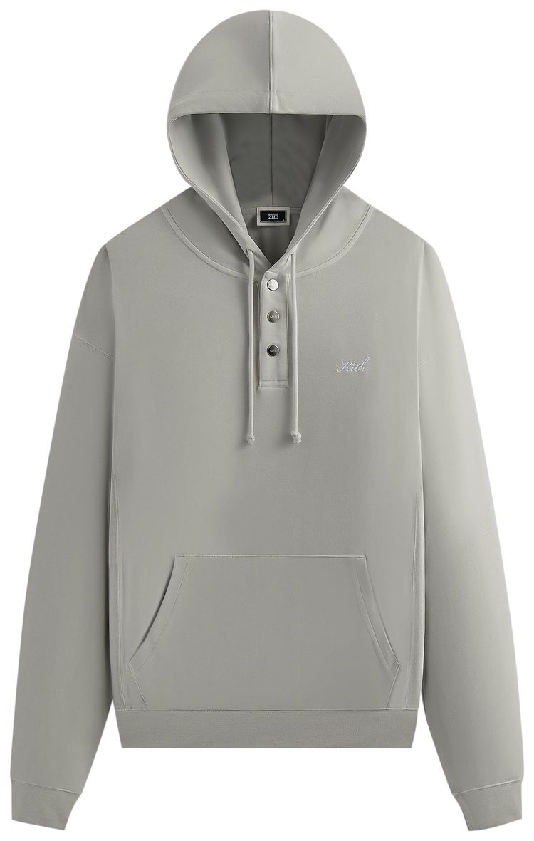 Kith Crystal Wash Interlock Williams Iv Hoodie Concrete