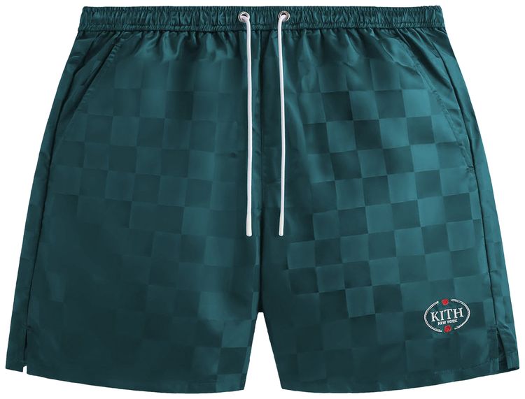Kith Checkered Satin Collins Short Chronicle