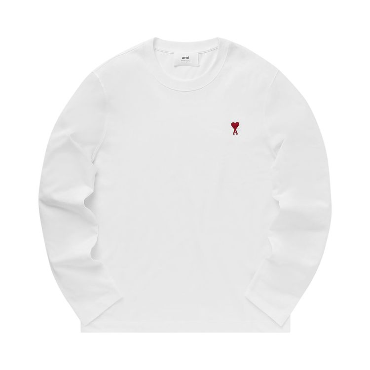 Ami Long Sleeve Shirt White