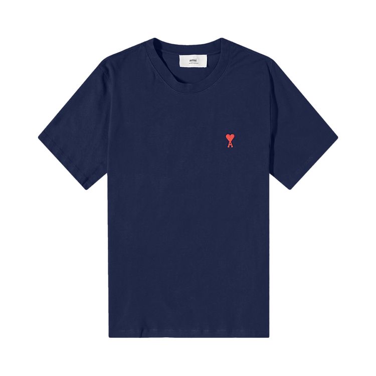 Buy Ami Small Heart T Shirt Nautic Blue UTS001 724 491 GOAT buy-ami-small-heart-t-shirt-nautic-blue-uts001-724-491-goat