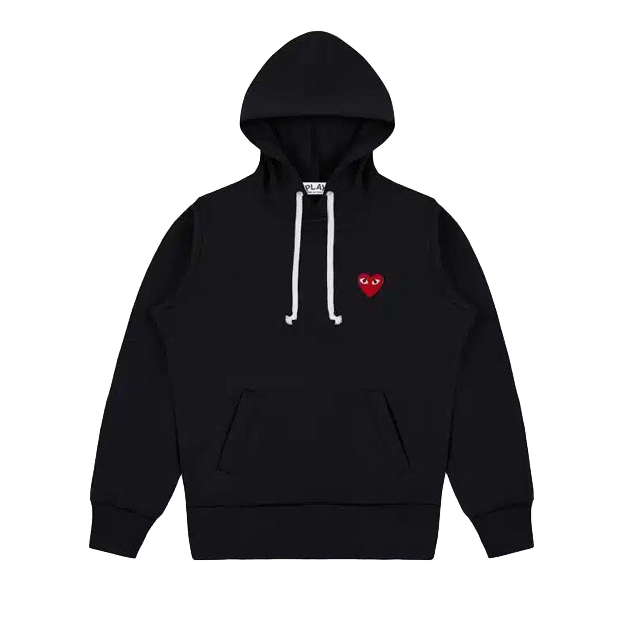 Buy Comme des Garçons PLAY Heart Emblem Hoodie 'Black' - AX