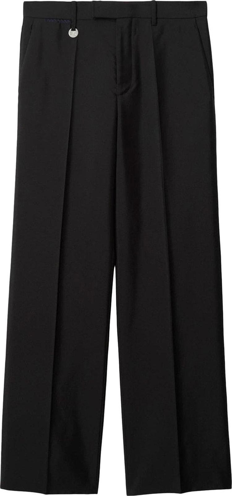 Burberry Wool Tailored Trousers Black