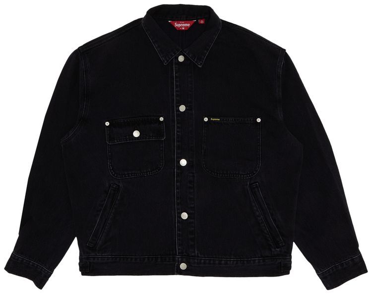 Supreme Denim Chore Trucker Jacket Black