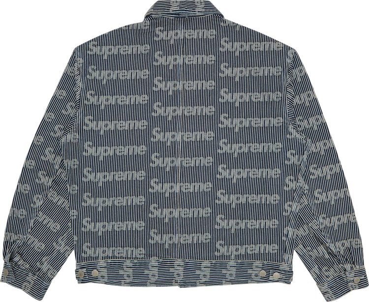 Supreme Denim Chore Trucker Jacket Stripe