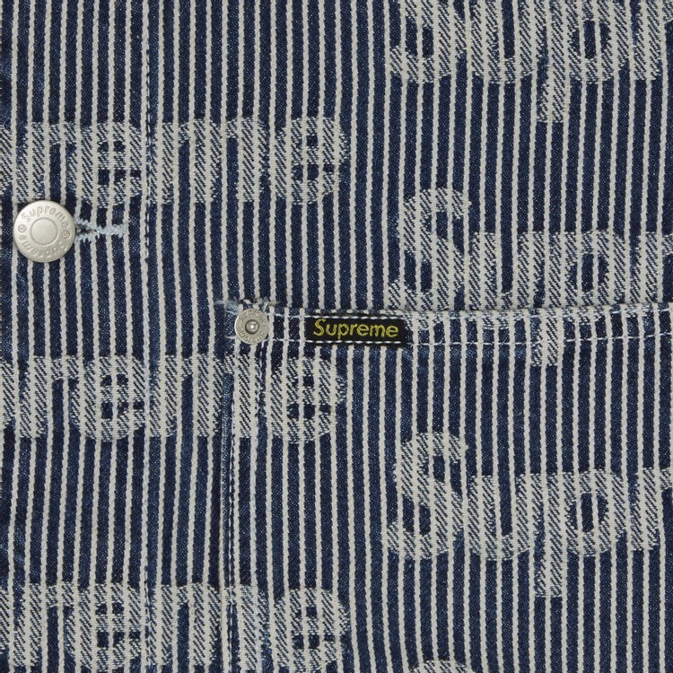 Supreme Denim Chore Trucker Jacket Stripe