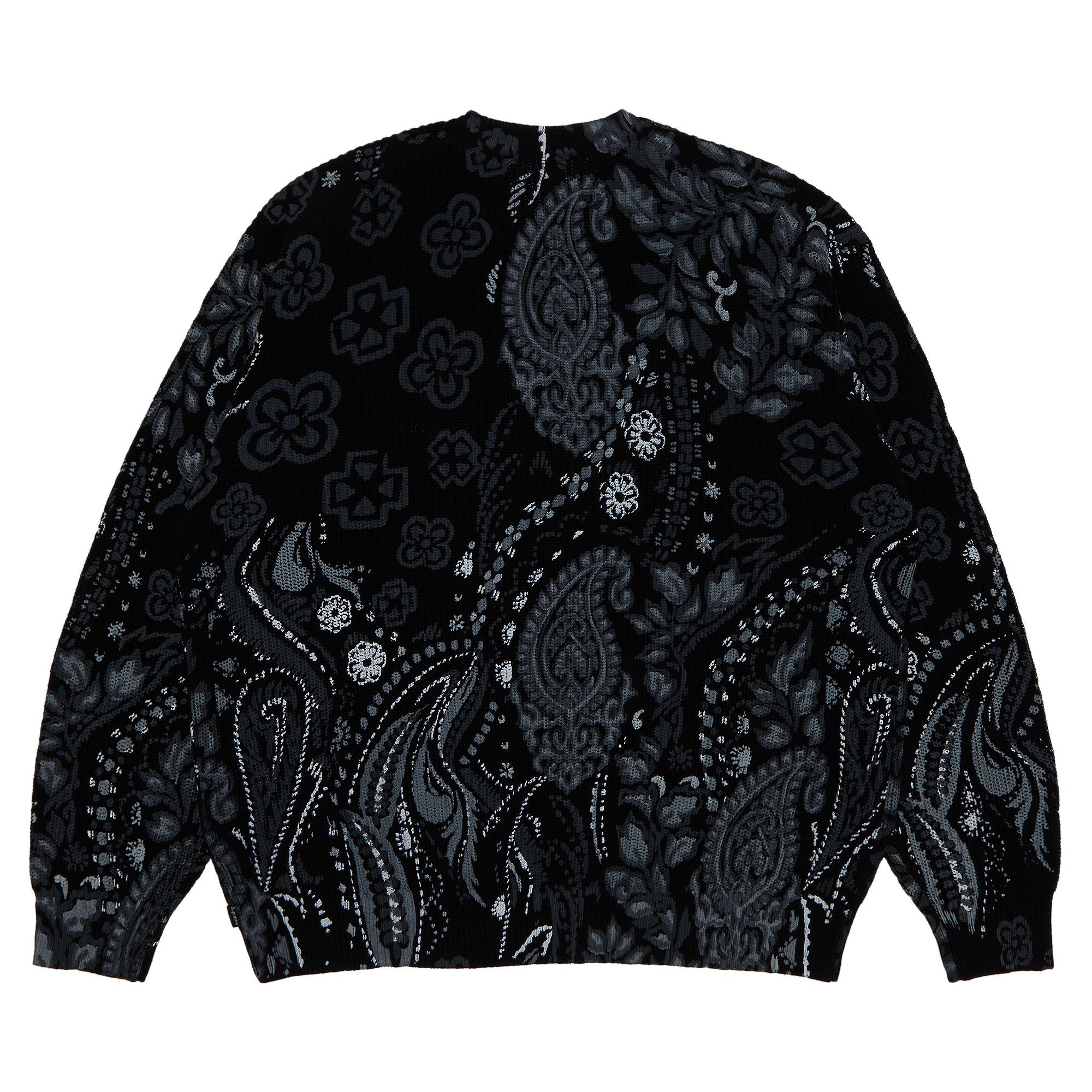Size l Supreme Printed Paisley Sweater 'Black'