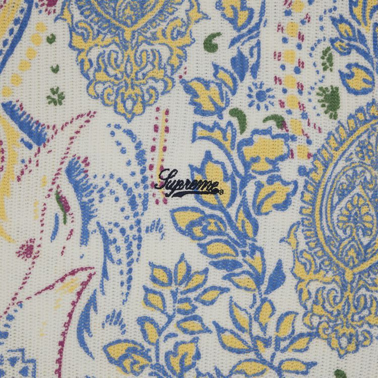 Supreme Printed Paisley Sweater White