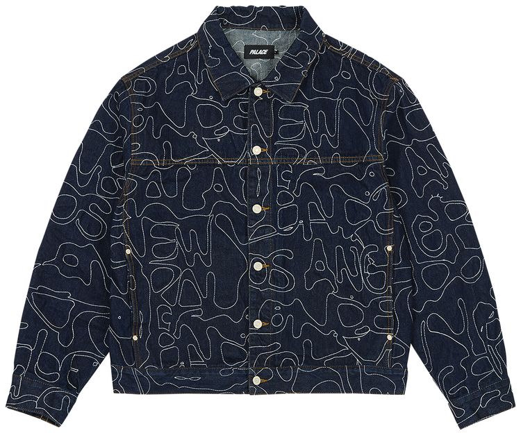 Palace Splat Denim Jacket Indigo
