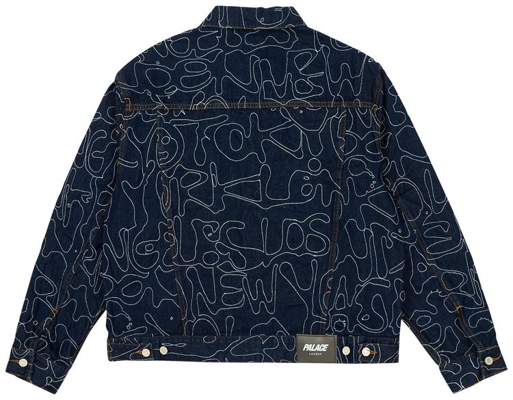 Palace Splat Denim Jacket Indigo